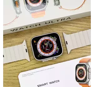 Розумний смарт годинник Smart Watch GS8+ ULTRA 49 mm українське меню + ремінець у подарунок