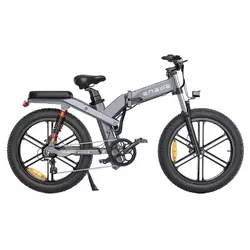 Електровелосипед Engwe X-26 (750 Вт, 19 + 7,5 А/ч, 48 В ), колеса 26", сірий
