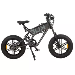 Електровелосипед KUGOO T01, (500 Вт, 48 В, 13 А/ч), колеса 20", сірий