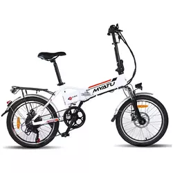 Електровелосипед Myatu A1 (250 Вт, 10 А/ч, 36 В, 25 км/ч), колеса 20", білий