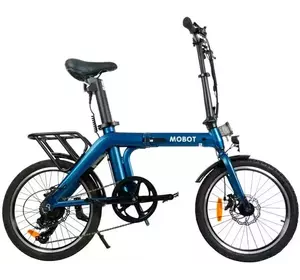 Електровелосипед міський MOBOT S3 (250 Вт, 10,4 А/ч, 36 В, 25 км/ч), колеса 20", блакитний
