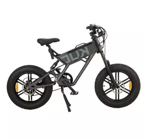 Електровелосипед KUGOO T01, (500 Вт, 48 В, 13 А/ч), колеса 20", сірий